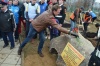 У Михайловского пруда на Аллее славы установлен памятный камень в честь Битвы за Москву